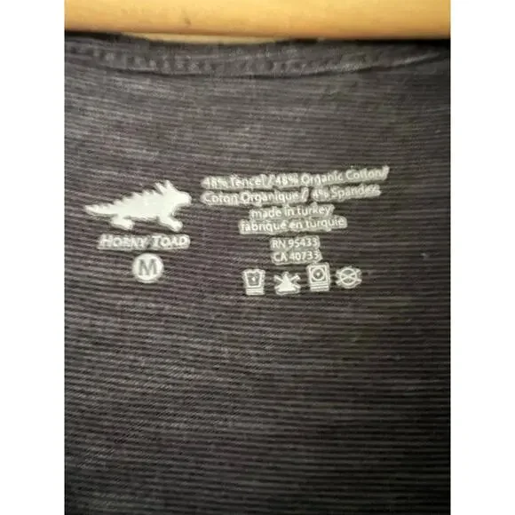 Horny Toad Organic Cotton Tencel Women’s Dress Medium Navy Sleeveless Tank - Picture 3 of 3